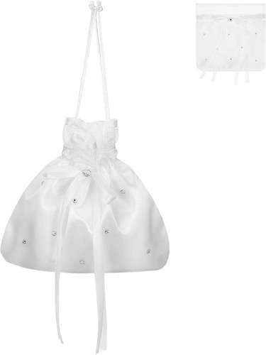White satin bridesmaid - white, dolly