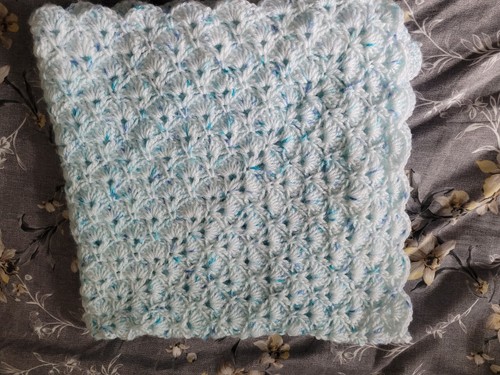 Hand crochet baby pram - pram, blanket