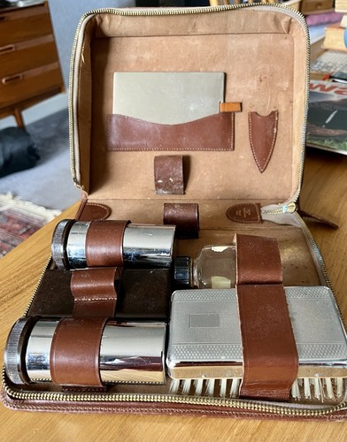 Antique men grooming set - antique,