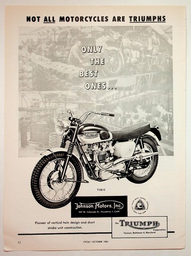 1961 triumph t120 - 1961, t120/c