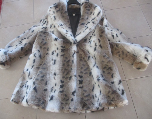 M49 faux snow leopard - faux,