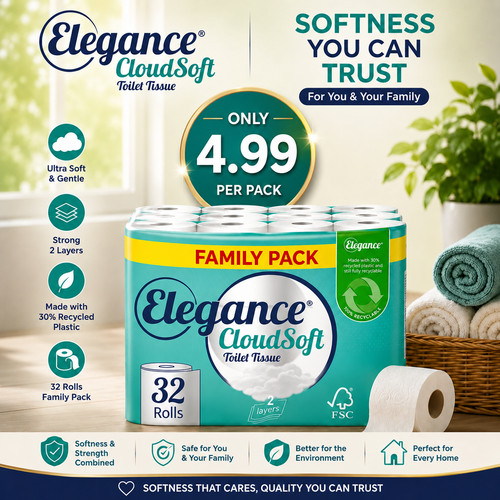Elegance cloudsoft toilet - cloudsoft,