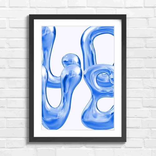 Chrome abstract sculpture art - abstract,