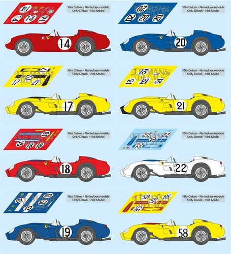 Decals ferrari 250 - ferrari,