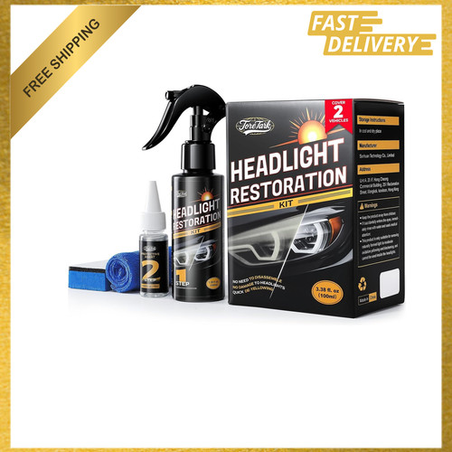 Car headlight restoration kit - car,