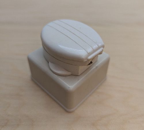 Vintage white bakelite - white, empire