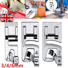 3x Rolled Hem Presser Foot
