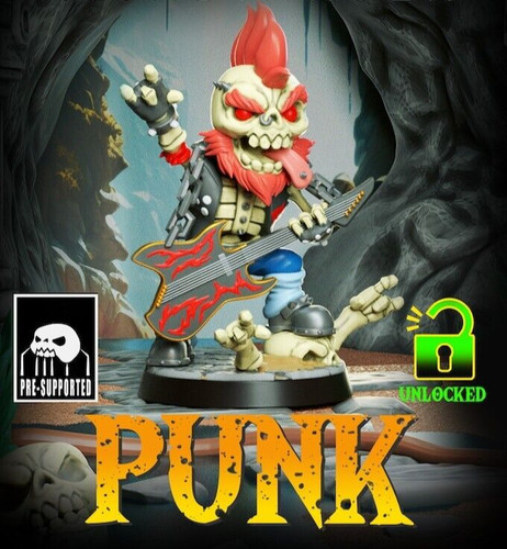 28mm skeleton punk chibi - 28mm, d&d