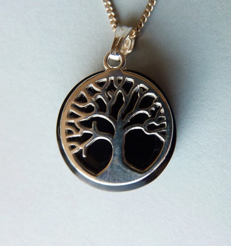 Whitby jet and silver tree - tree, of