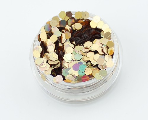 Chunky hexagon mylar ice - hexagon,