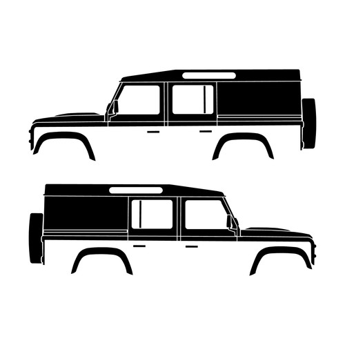 Set car decal stickers - set,