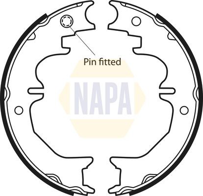Napa parking brake shoe set - brake,