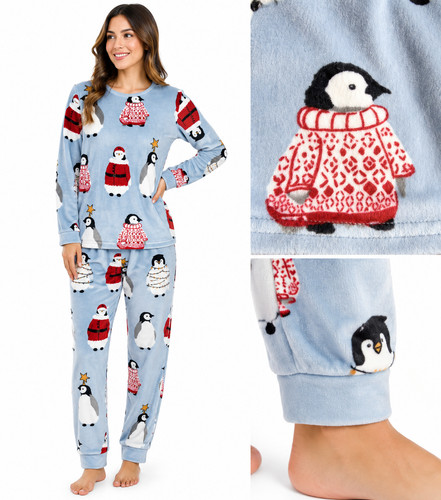 Ladies christmas pyjamas - ladies, tu