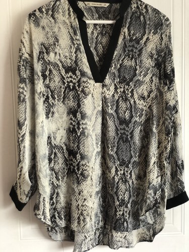 Zara animal print tunic - animal, top