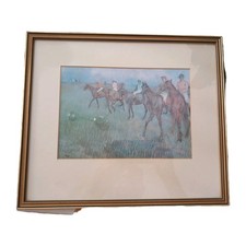 EDGAR DEGAS ''JOCKEYS IN THE RAIN'' FRAMED PRINT 32CM X 25.5CM from Burrell Coll