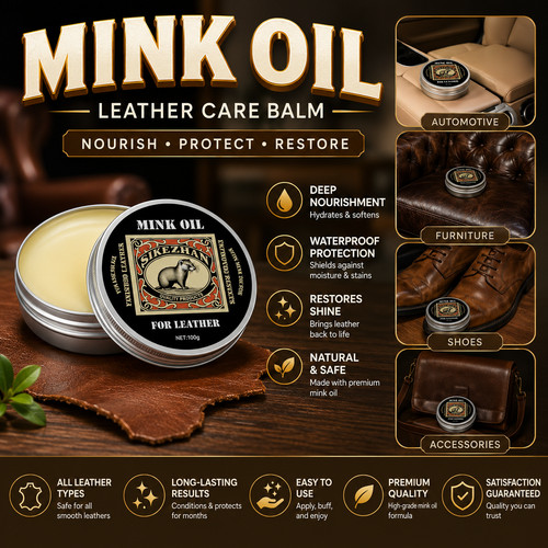 Mink oil leather conditioner - oil,