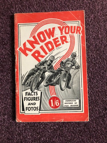 Speedway book know your rider - speedway,