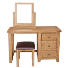 Oak Pine Dressing Table Stool
