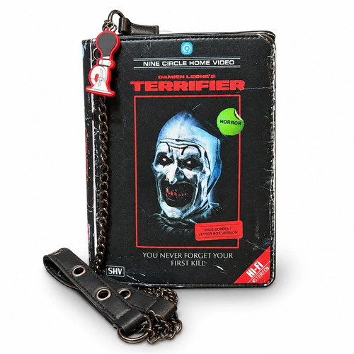 Terrifier vhs crossbody bag - terrifier,