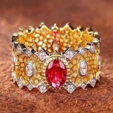 Certified 1ct Lab Grown Ruby