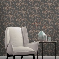 Rasch Valentina Scroll Damask