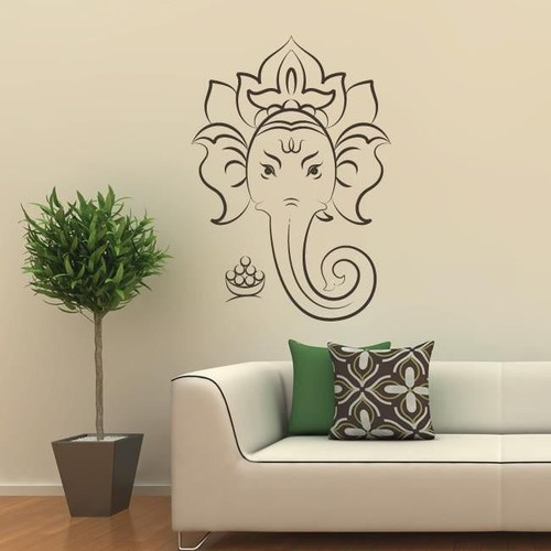 Ganesha elephant head wall art - elephant,