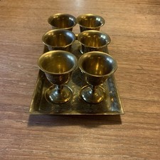 6 Vintage Indian Brass