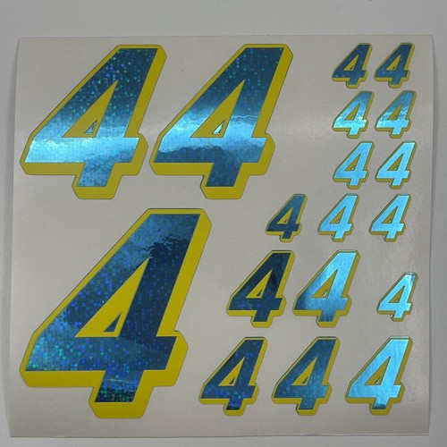 Blue star hologram yellow - blue, hologram/yellow