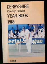 1985 DERBYSHIRE COUNTY CRICKET Year Book, Excellent!