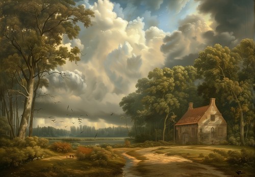 Lonely stone chapel under - lonely,