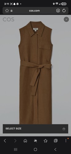 Cos sleeveless utility midi - cos,