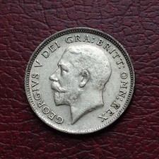 George V 1924 silver sixpence