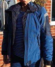 Ladies BMW Motorrad Tourshell Blue Motorcycle jacket. UK size: 46 (Large)