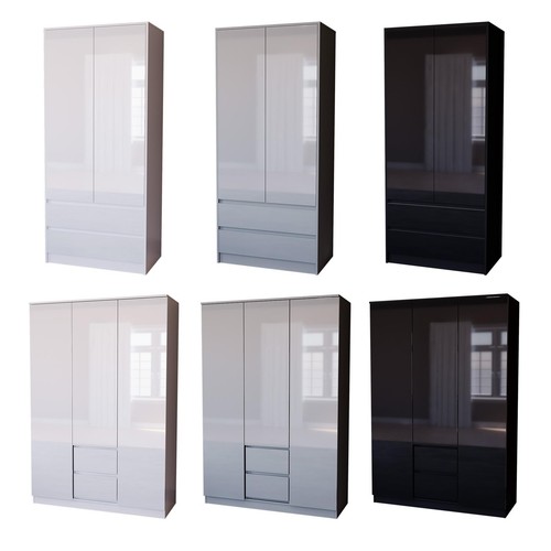 Gloss doors and drawers - and,