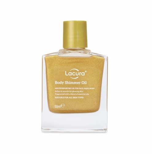 Lacura body shimmer oil - -,