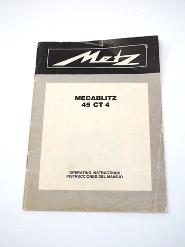 Metz flash operating - metz,