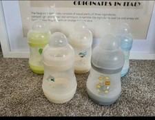 MAM bottles x 5 160ml small baby drinking Newborn Milk