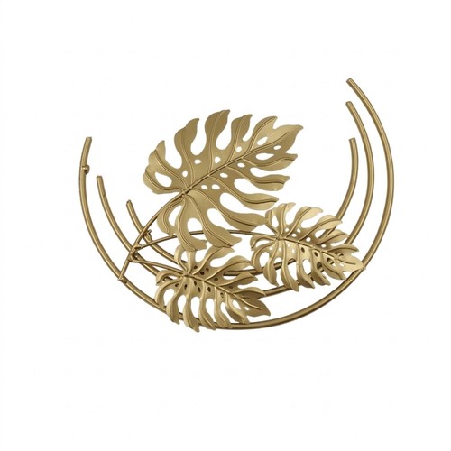 Wall mounted leaf - art, iron