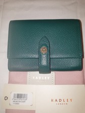 Radley Women's Leather Purse "ARLINGTON COURT" dark Green (WELLINGTON) BNWT
