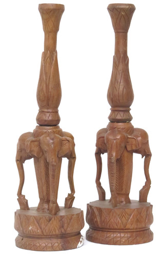 Vintage set hand carved - 2,