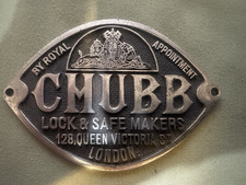 RARE Antique CHUBB Safe Door