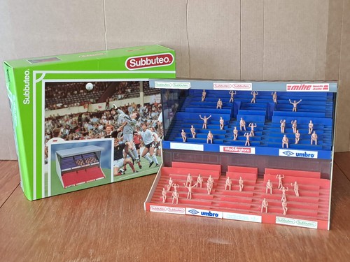 Subbuteo red blue grandstand - subbuteo,