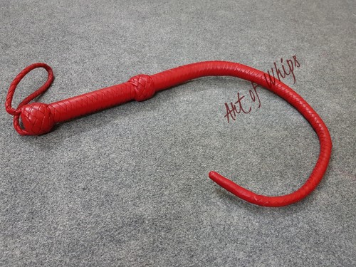 Cowhide leather bullwhip - bullwhip, 31"