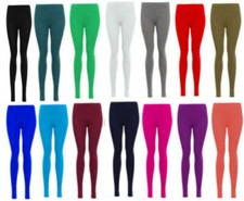 Ladies Womens PLAIN COTTON