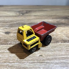 Vintage Matchbox Toy Car Superfast 1978 Site Dumper Dump Truck Red Yellow Old