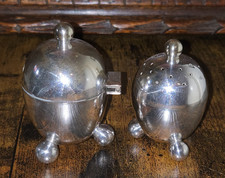 EP Silver Art Deco Style Pepper Shaker & Condiment Pot RP Robert Pringle & Sons