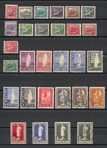 Iceland stamps 1928 1941 - iceland, 1928-1941