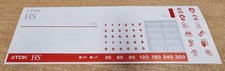 VHS Video Tape Stickers TDK HS