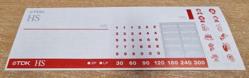 Vhs video tape - video, stickers