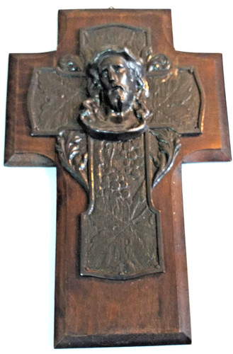 Large vintage wooden cross - vintage,